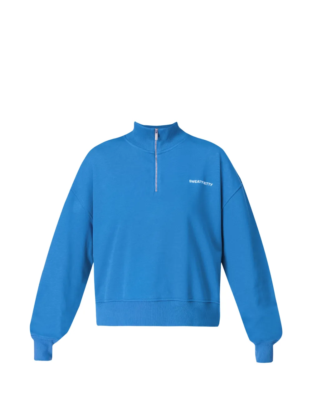 Sweaty Betty Felpa Revive con mezza zip - Blu