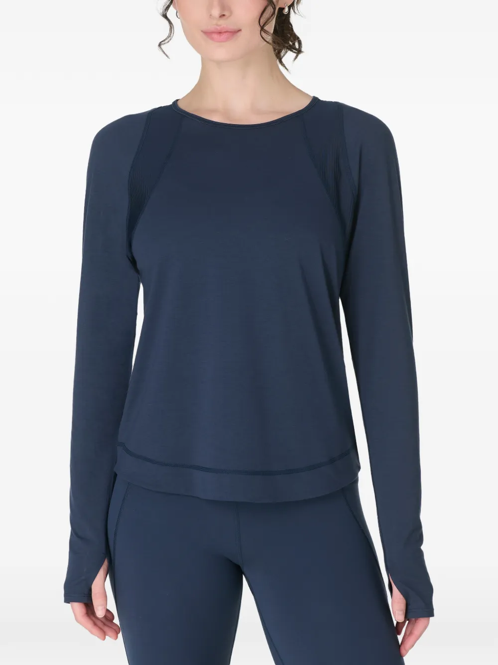 Sweaty Betty Breathe Easy mesh-panelled thumb-slot top