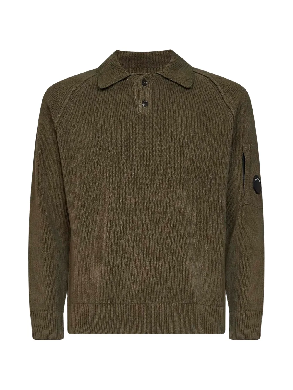 C.P. Company Maglione con applicazione Lens - Verde