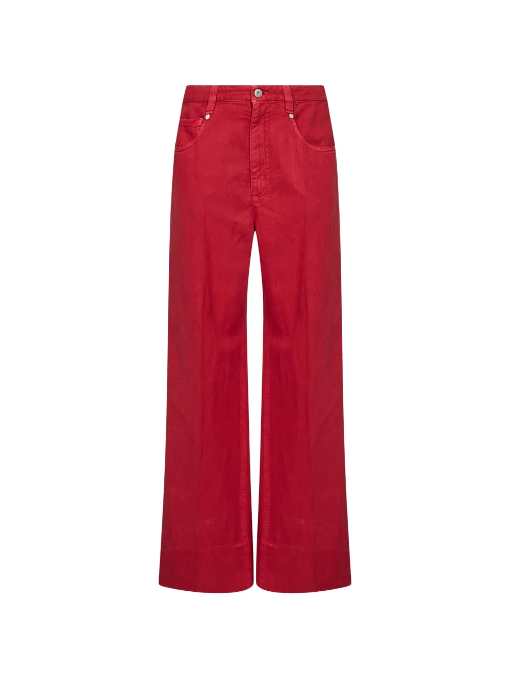 Brunello Cucinelli monili-embroidered flared jeans - Rosso