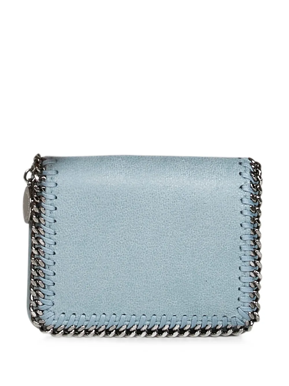 Stella McCartney Falabella diamond-cut chain wallet - Blu