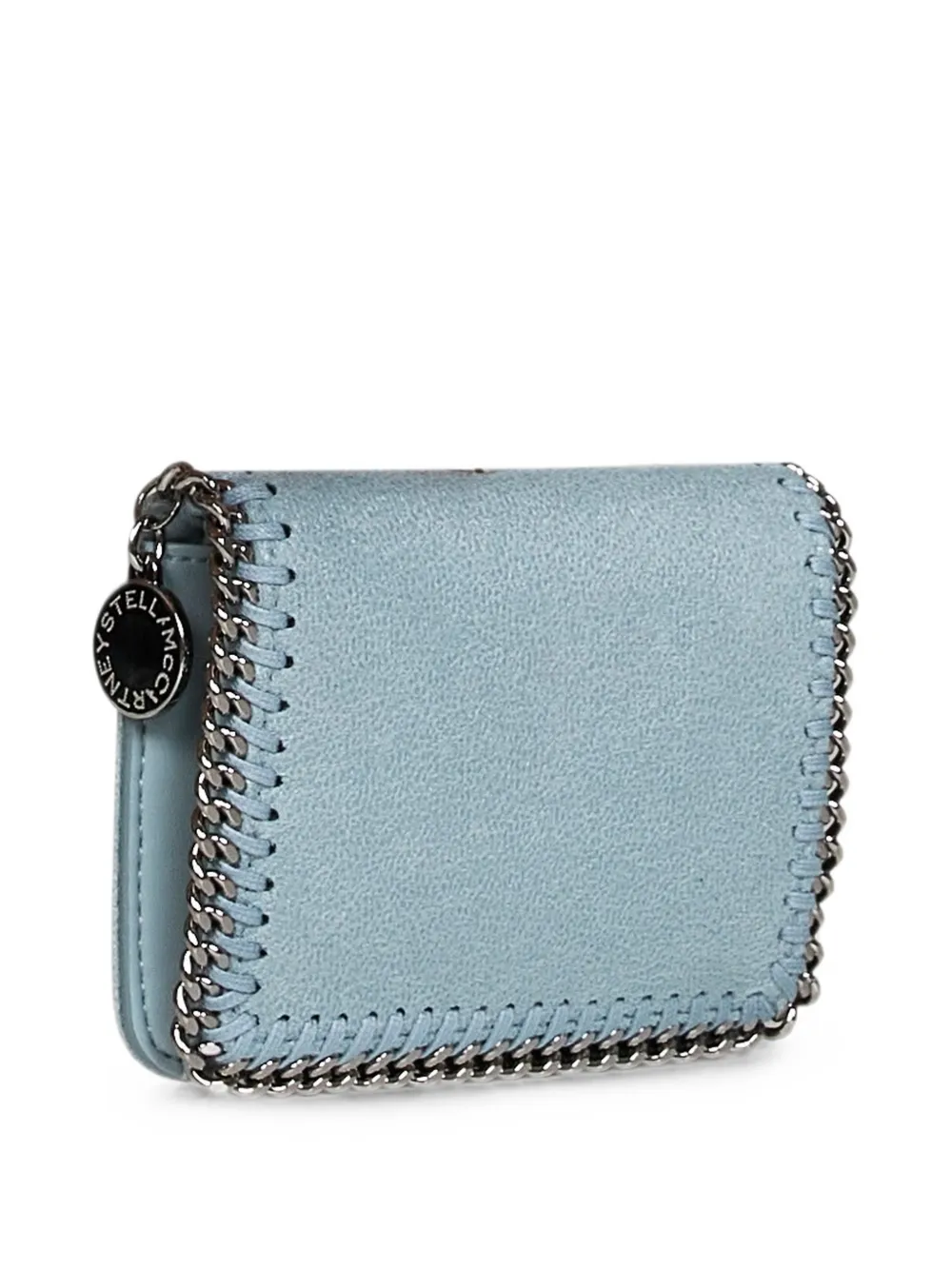  Stella Mccartney Falabella Diamond-cut Chain Wallet - Azul 