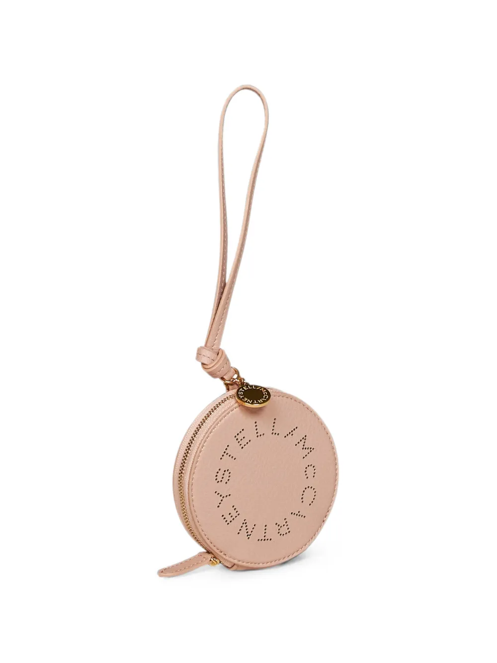 Stella McCartney Shopper met geperforeerd logo en rits Beige