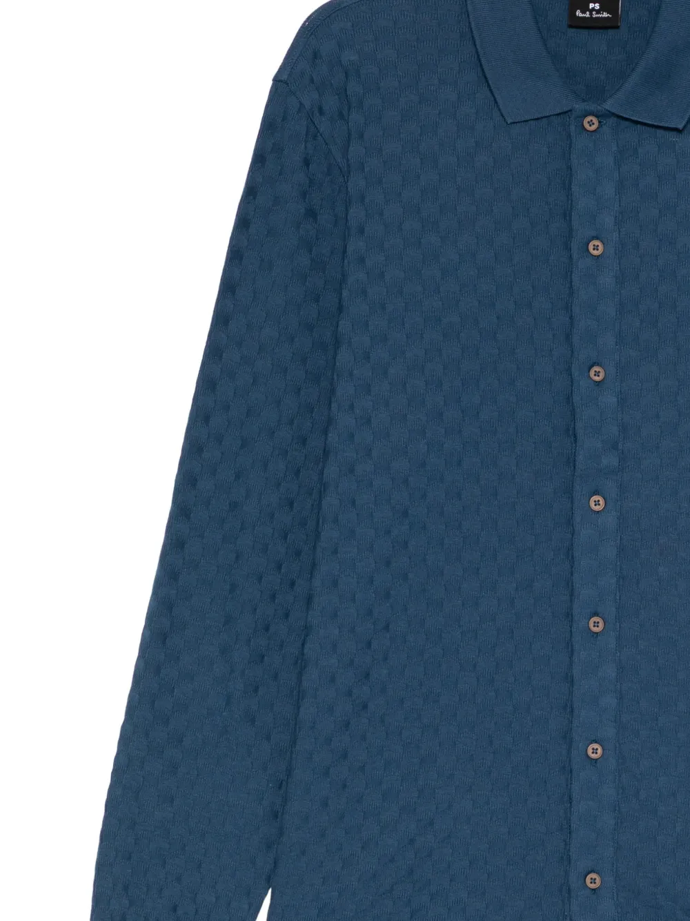 PS Paul Smith Geruit overhemd Blauw