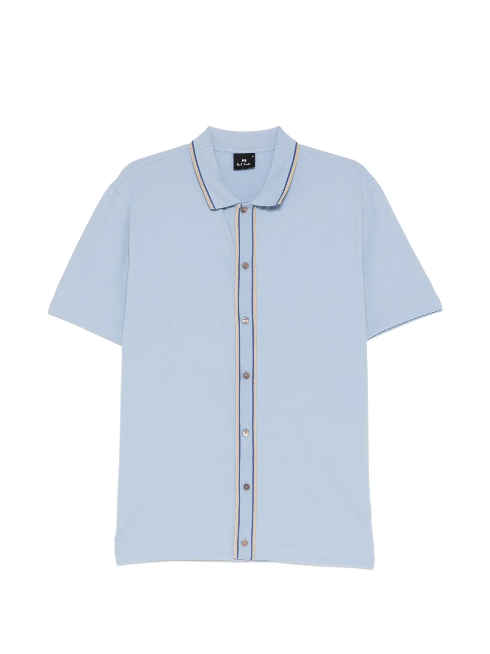 PS Paul Smith contrast-collar shirt - Blu