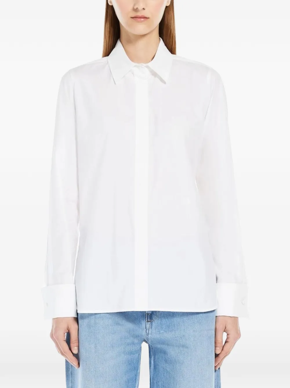 Max Mara Katoenen overhemd Wit