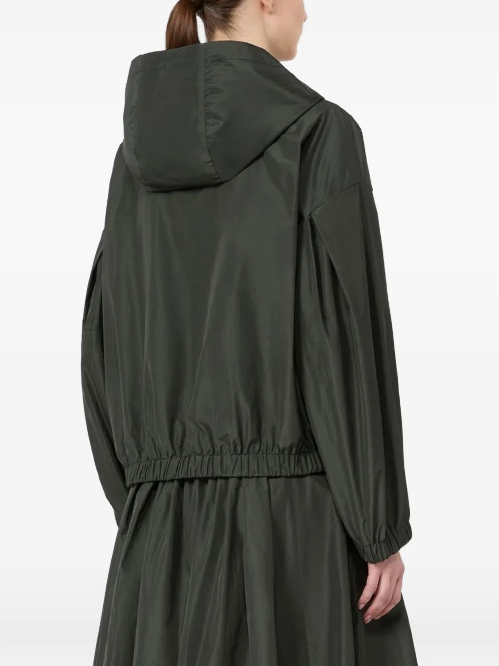 'S Max Mara Eliseo regenjas met capuchon Groen