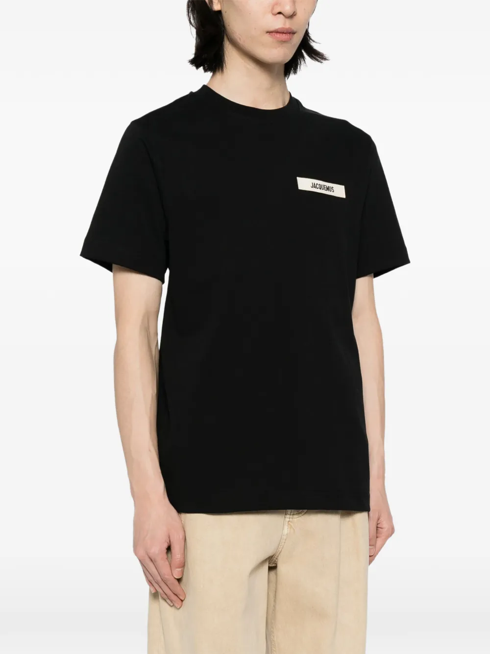 Jacquemus T-shirt met logo Zwart