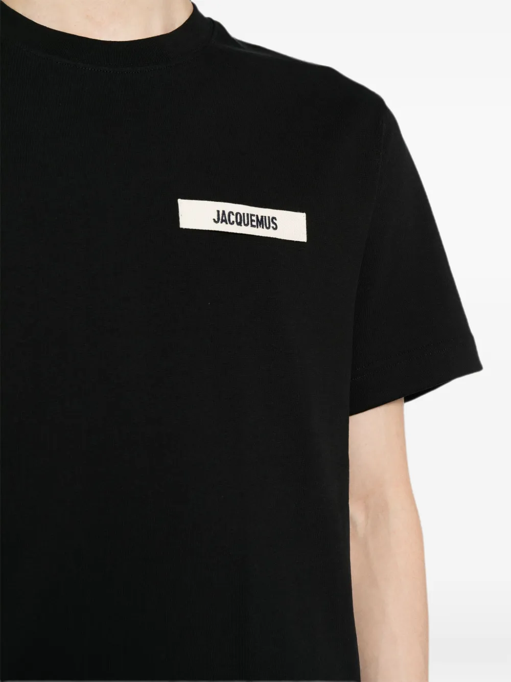 Jacquemus T-shirt met logo Zwart