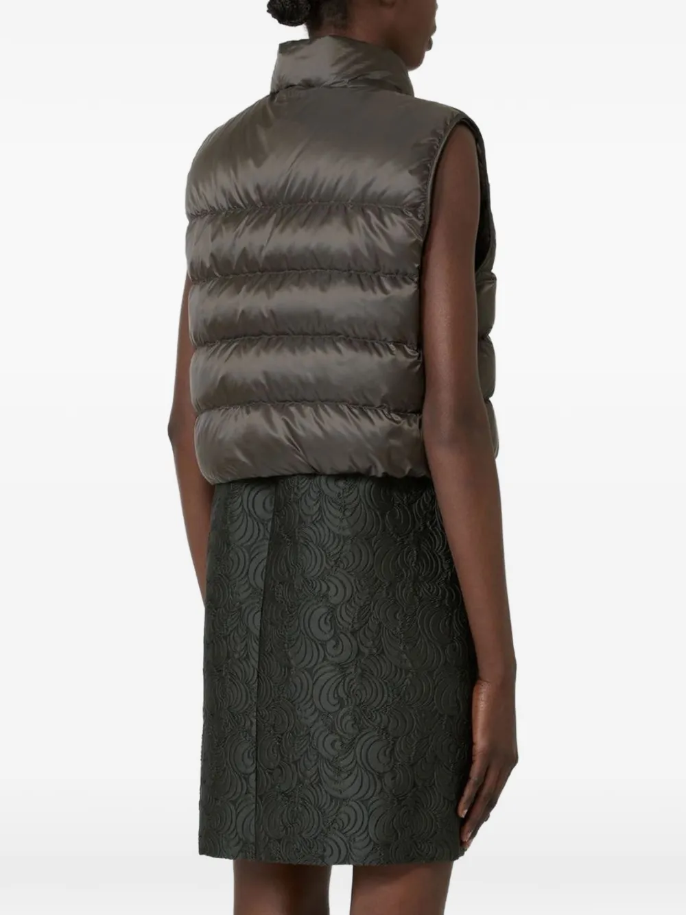 Max Mara Bodywarmer met trekkoord Groen
