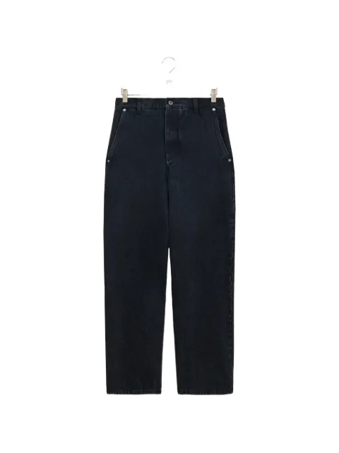 LOEWE leather-patch straight-leg jeans