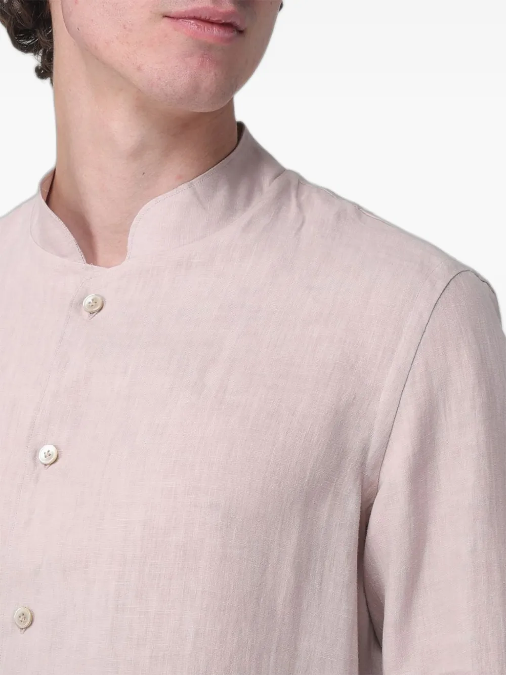 Eleventy Linnen overhemd Roze