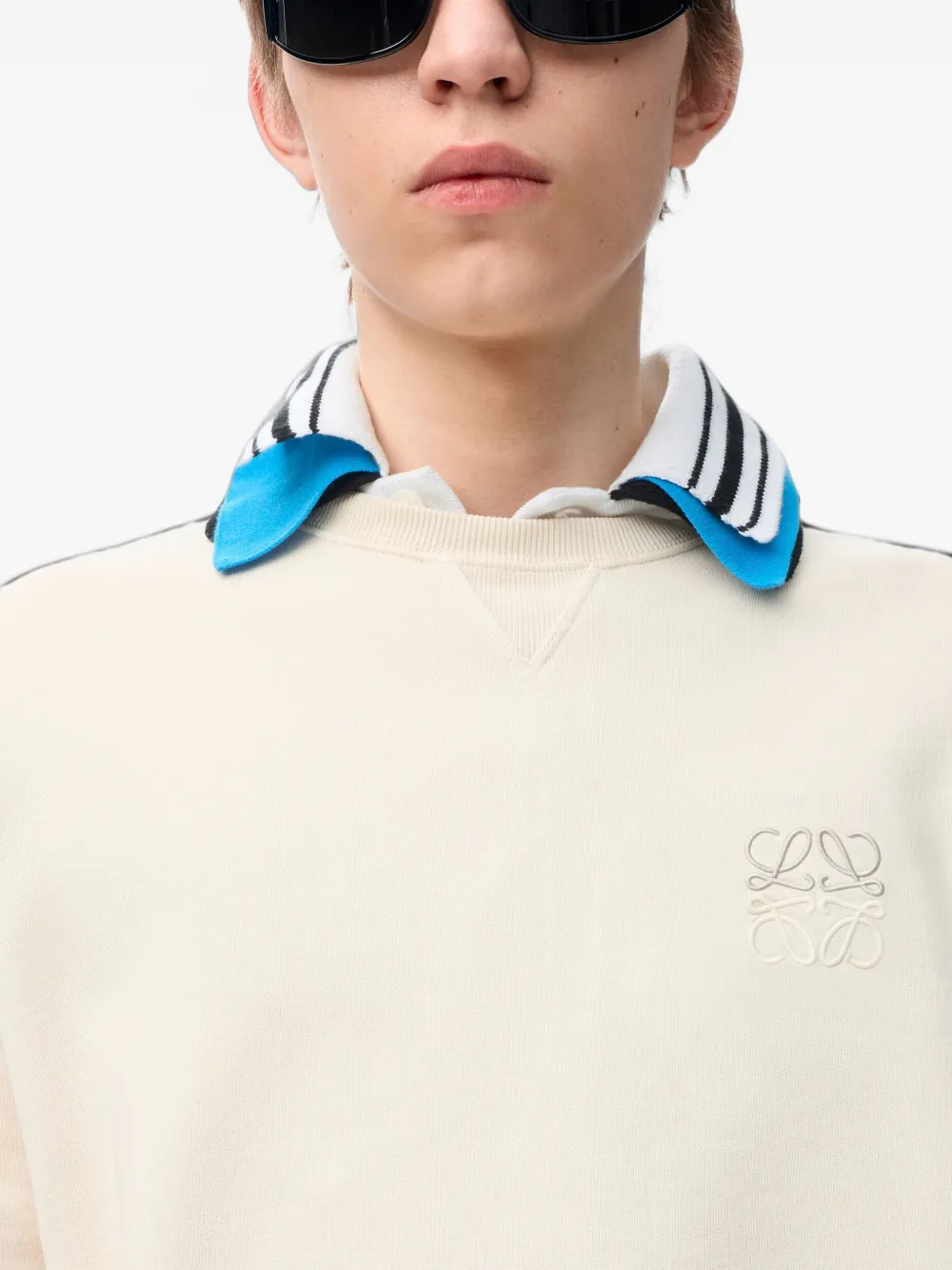 LOEWE Sweater met borduurwerk Beige