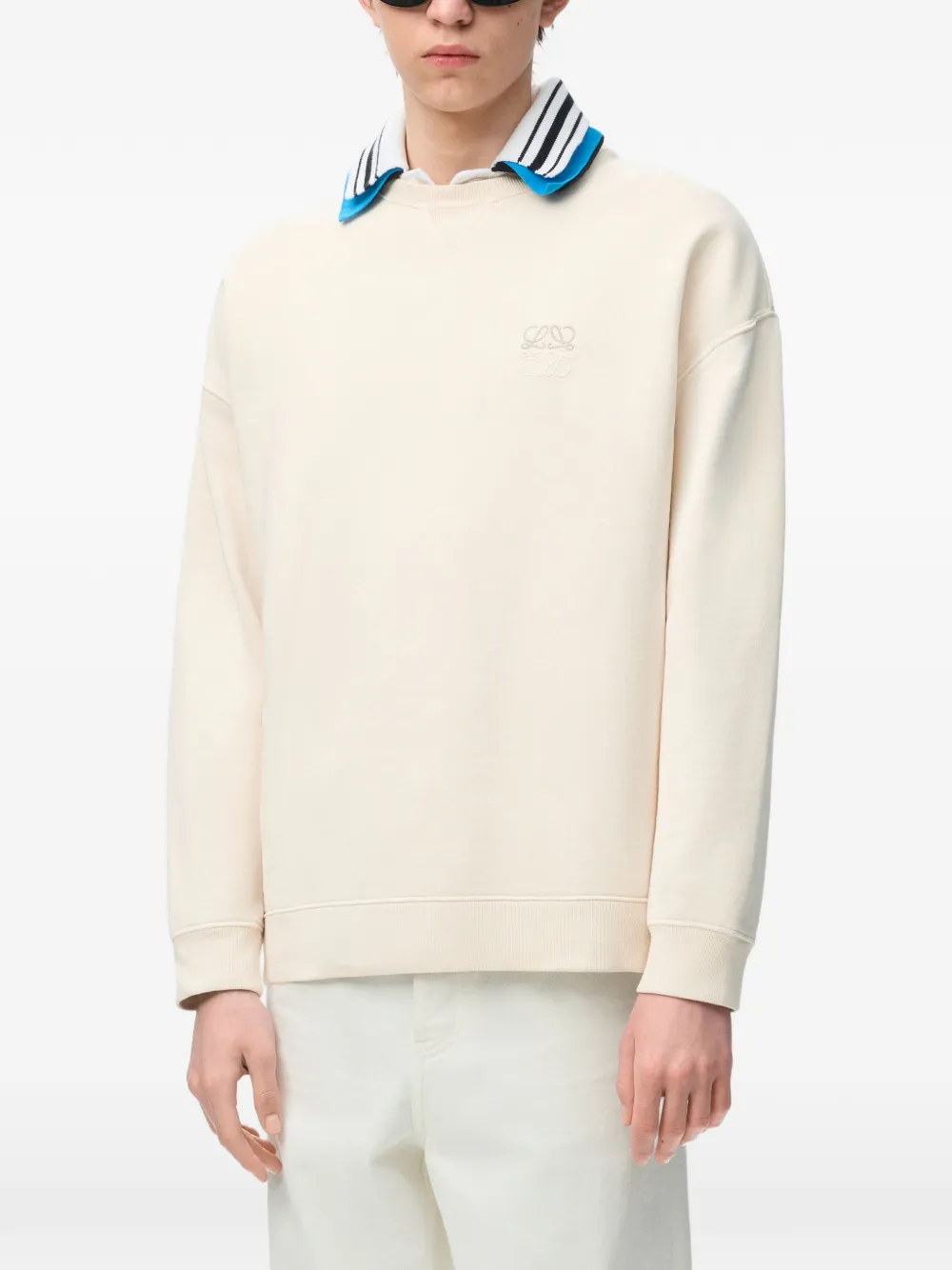 LOEWE Sweater met borduurwerk Beige