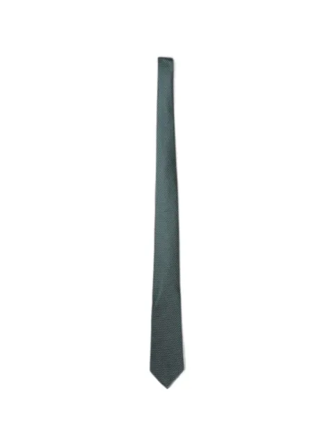 Emporio Armani geometric-pattern silk tie