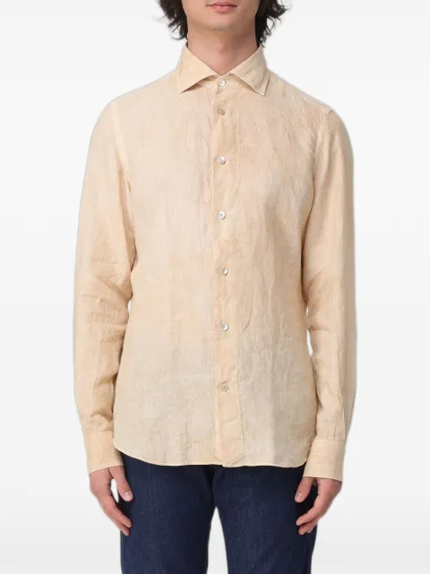 Eleventy long-sleeved linen shirt