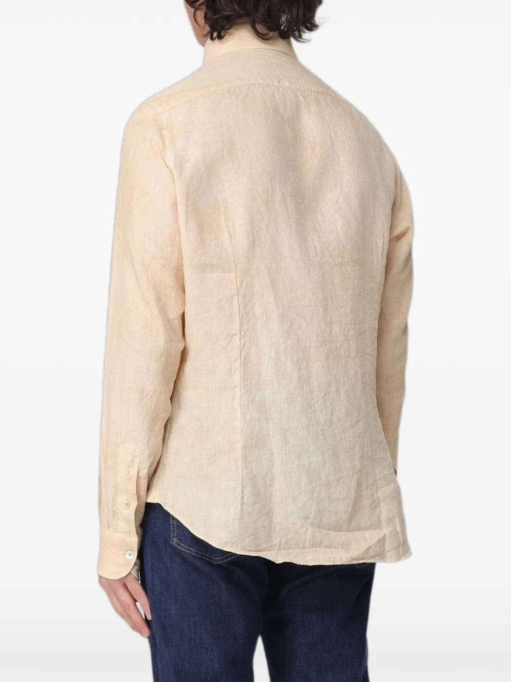 Eleventy long-sleeved linen shirt - Beige