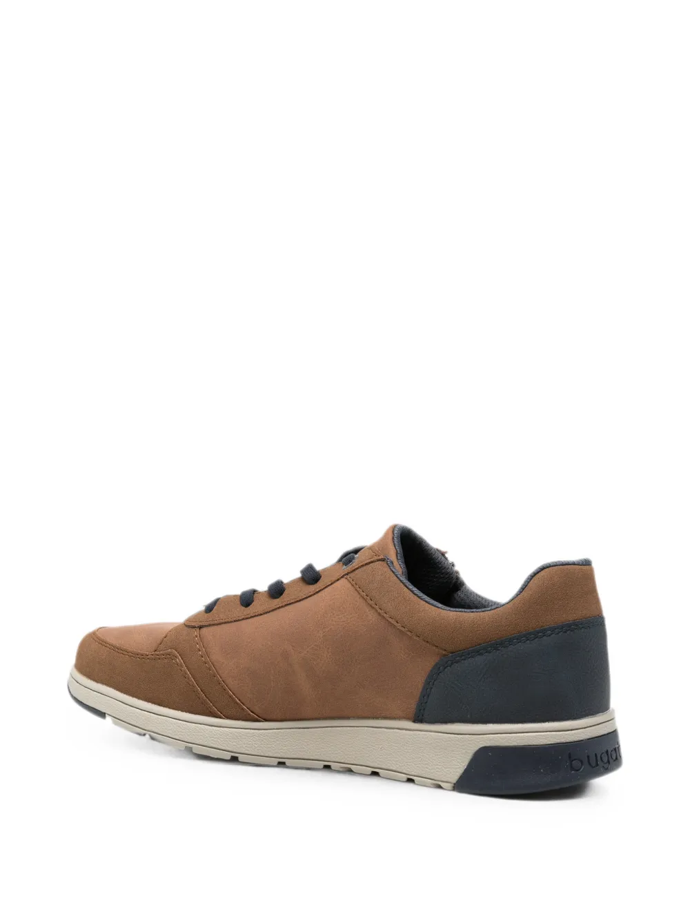 Bugatti logo-debossed side-zip sneakers Bruin