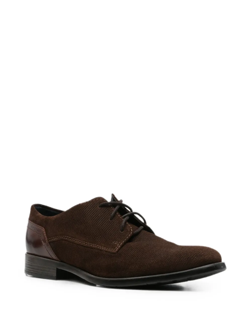Bugatti perforated panelled Derby shoes Bruin
