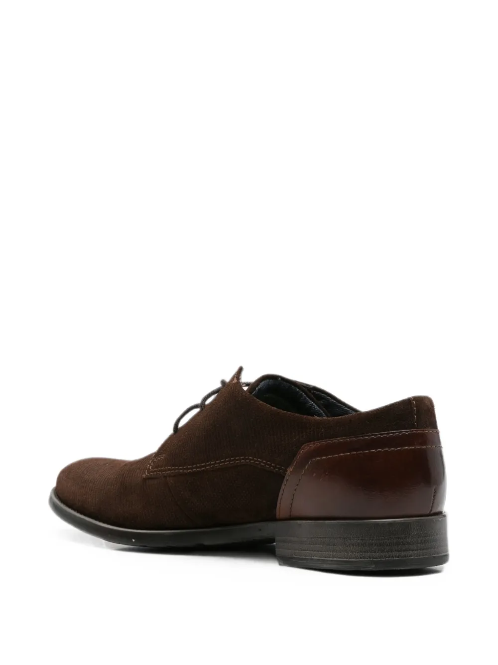 Bugatti perforated panelled Derby shoes Bruin