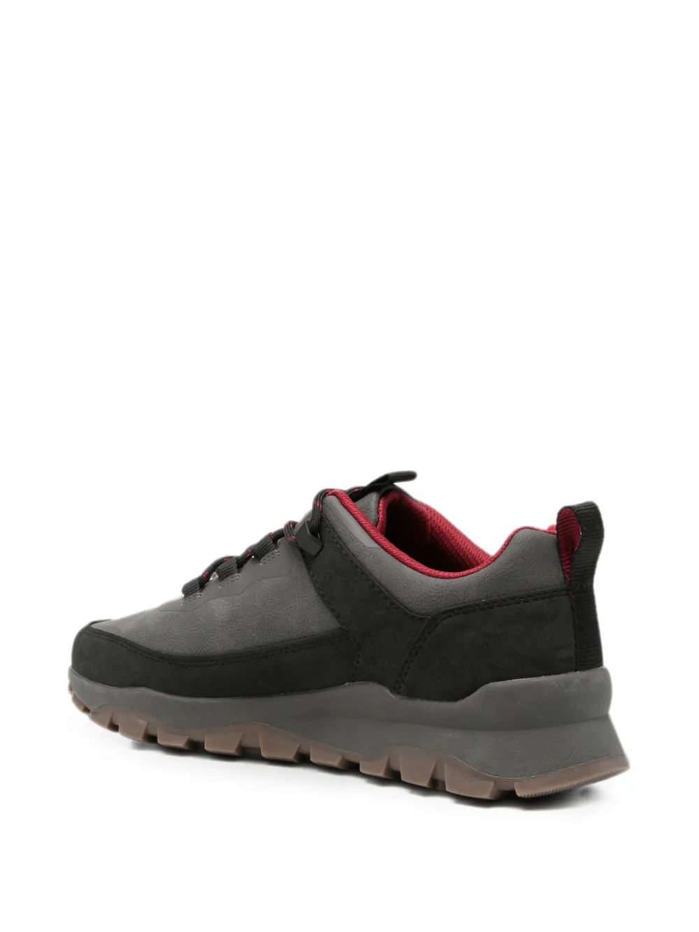 Bugatti panelled logo-debossed sneakers Grijs