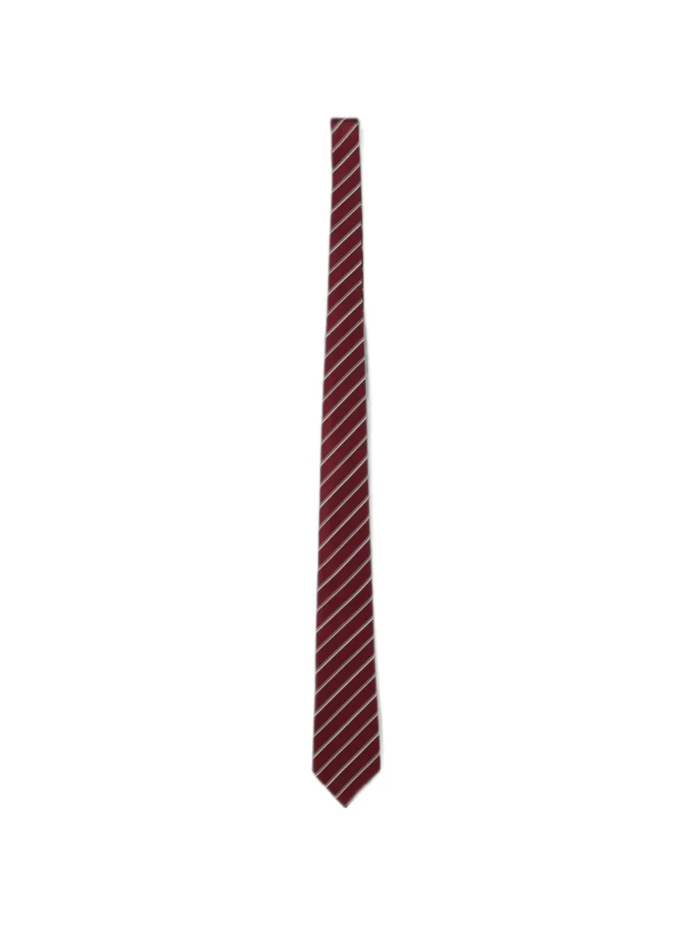 Emporio Armani striped silk tie - Rosso