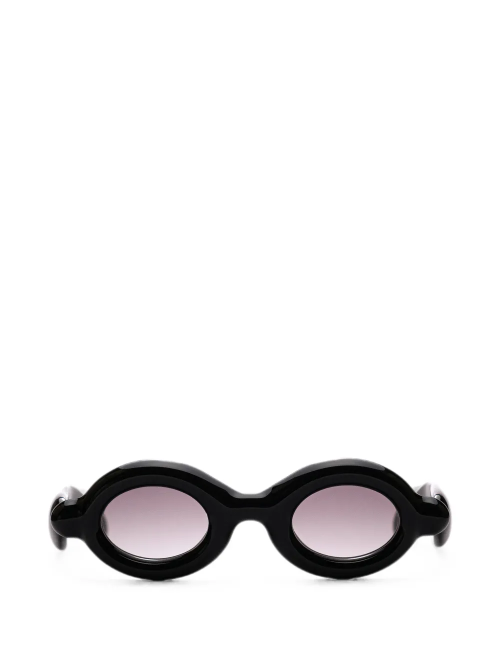 Paloceras Pebble Round-frame Sunglasses In Black