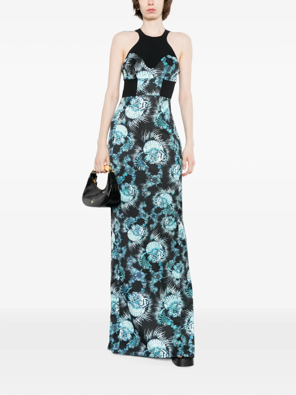 Just Cavalli Jurk met schelpen-print Zwart