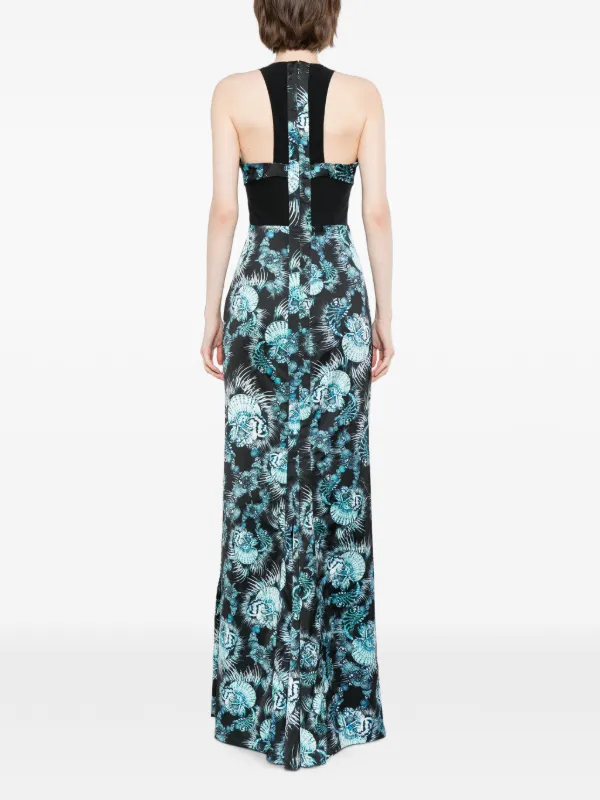 【Just cavalli 】新品未使用　ジャストカヴァリ　ブラック ドレス Just Cavalli シーシェルプリント ドレス | ブラック | FARFETCH JP