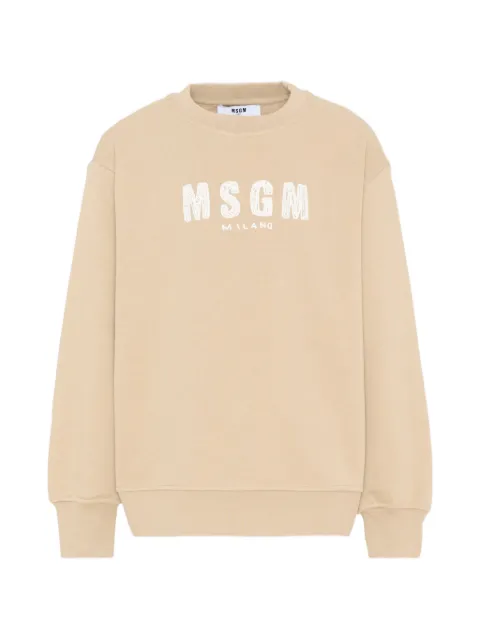 MSGM Kids logo-print sweater