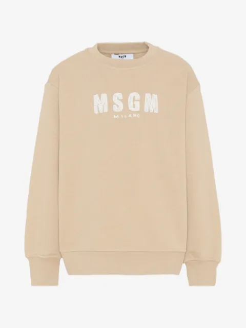 MSGM Kids logo-print sweater
