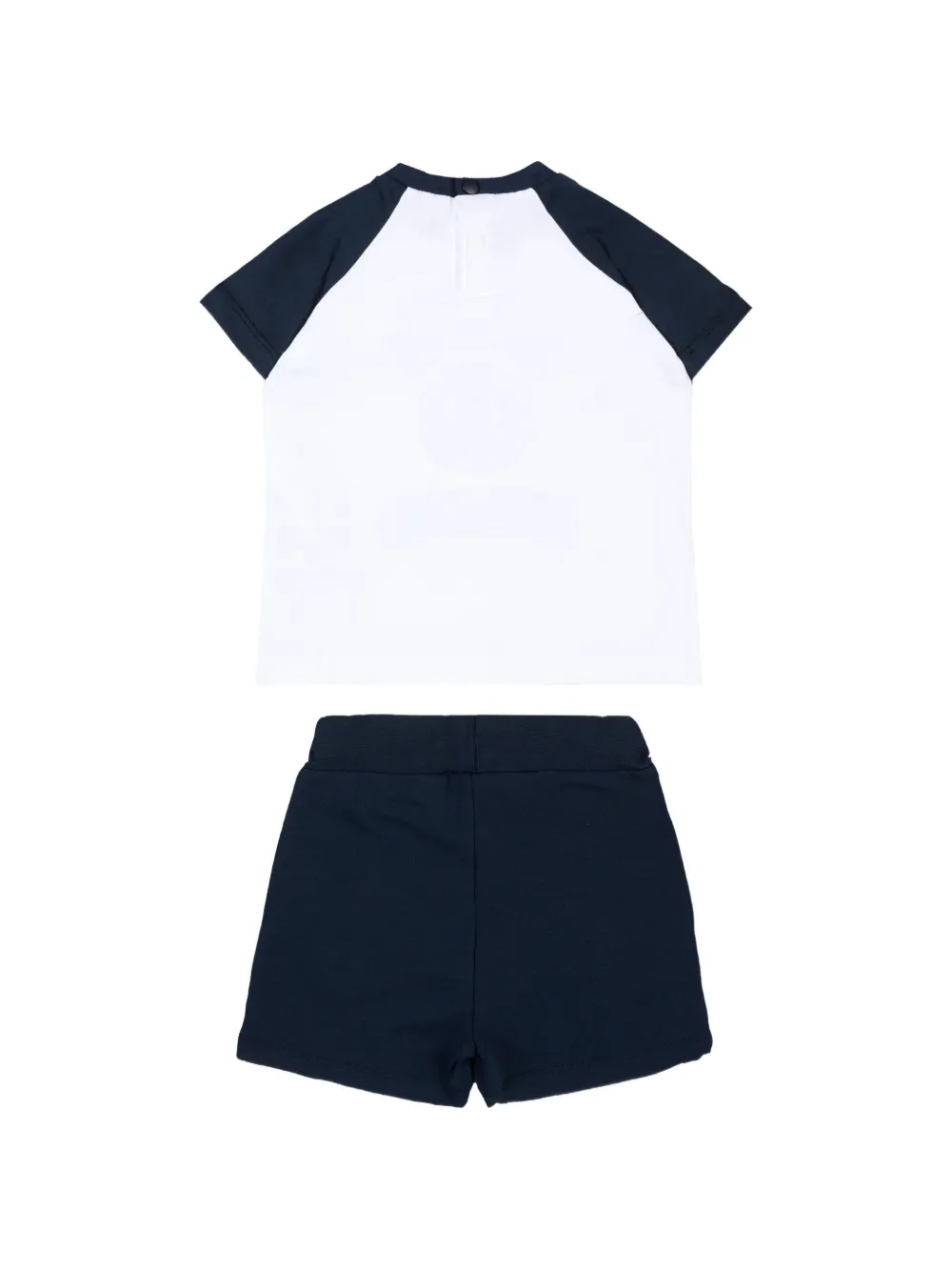 MSGM Kids Shorts en top met raglan mouwen en logo-print Blauw