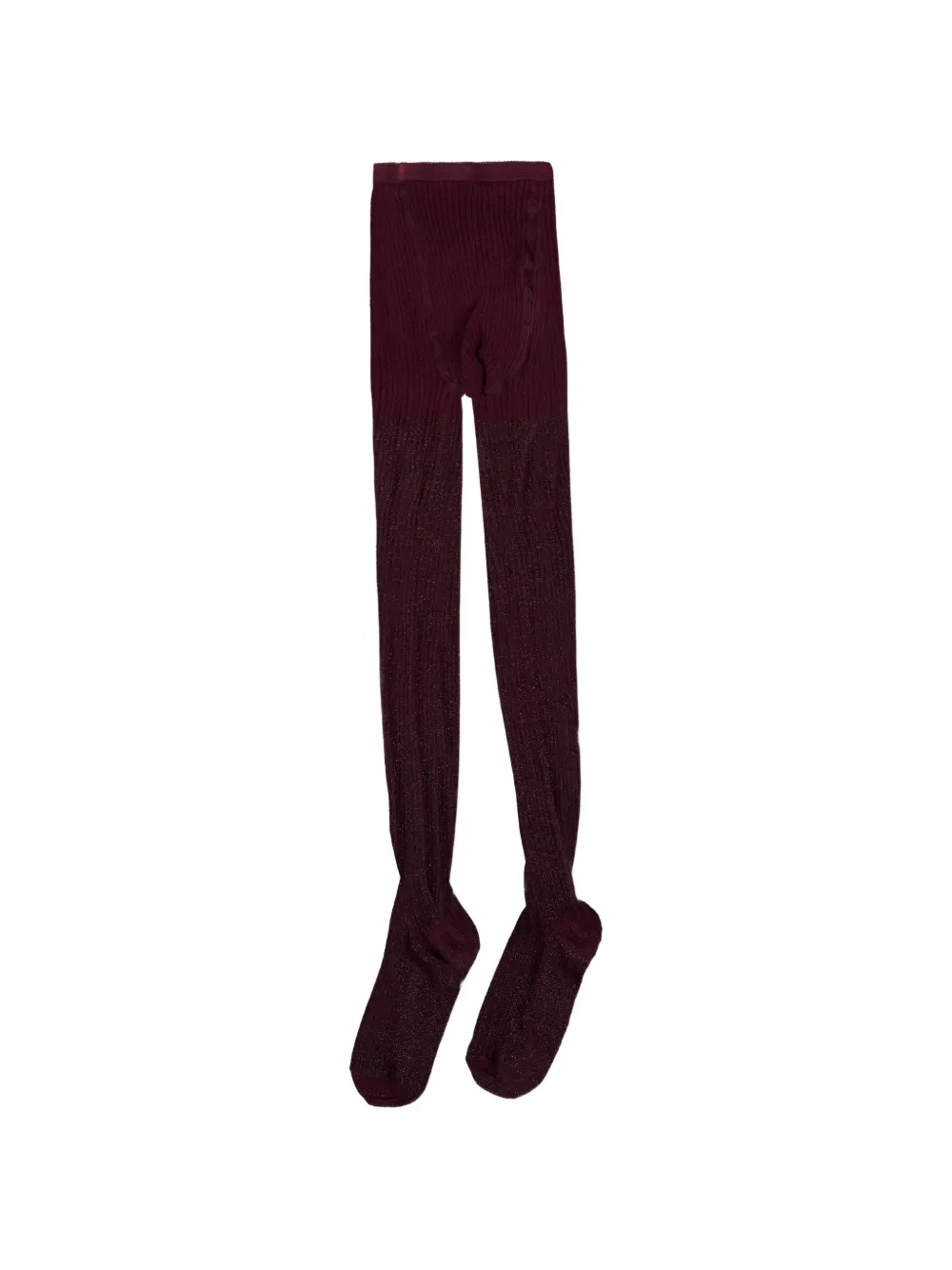 Molo Ribgebreide panty met glitters Paars