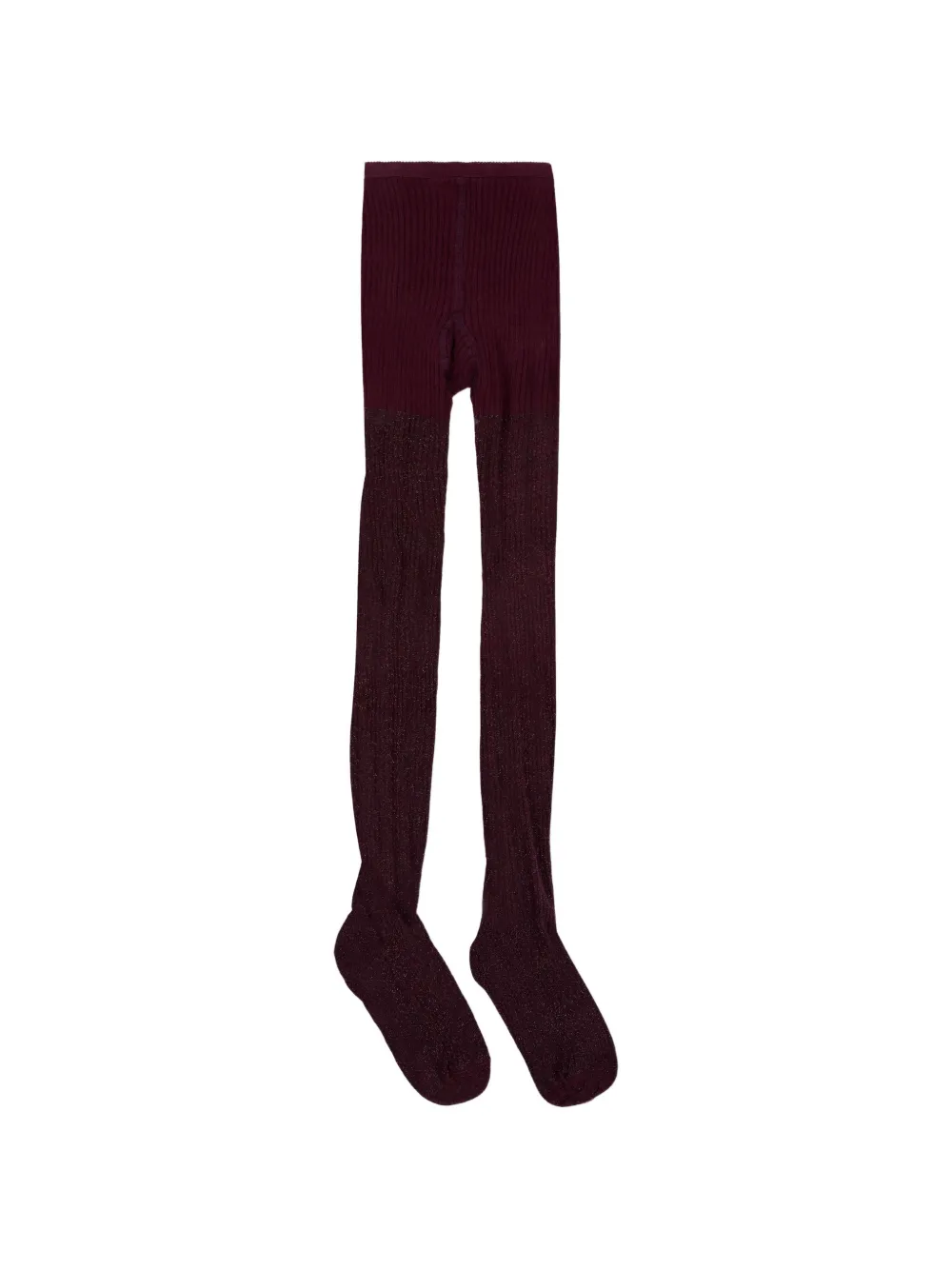 Molo ribbed-knit glitter-detail tights - Viola