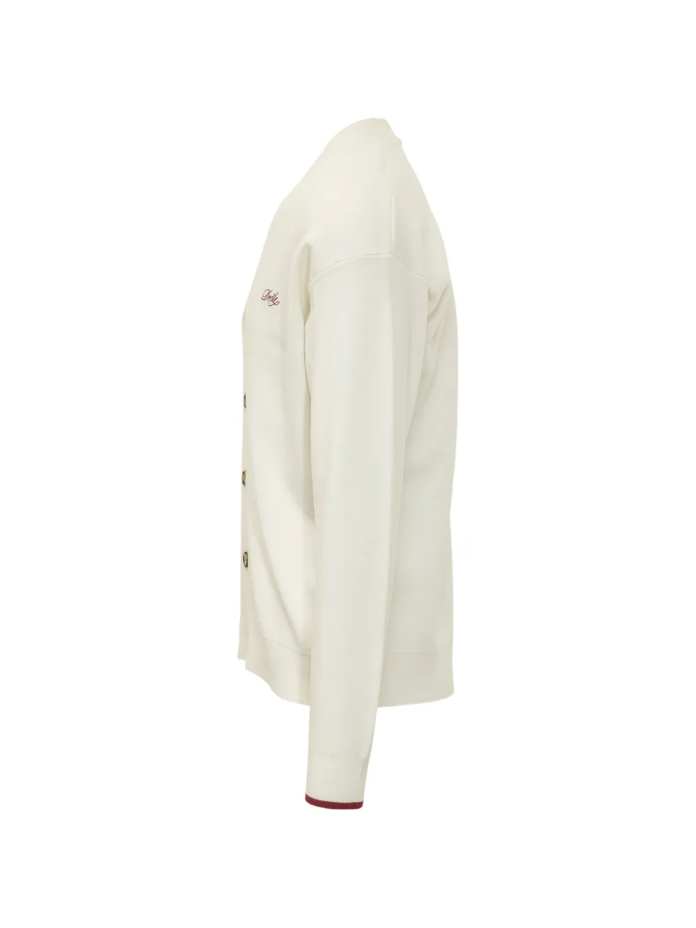 Drôle De Monsieur Funny vest met geborduurd logo Beige