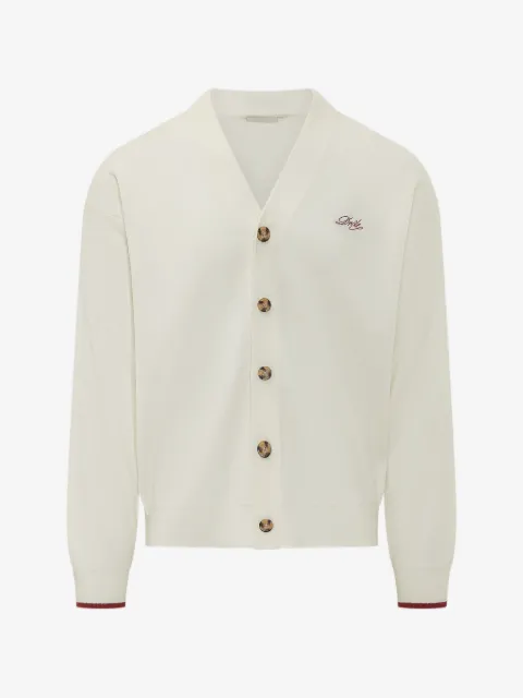 Drôle De Monsieur Funny embroidered-logo cardigan