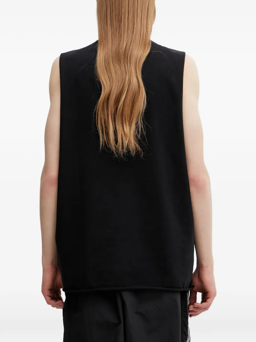VETEMENTS Tanktop met kruis-patch Zwart