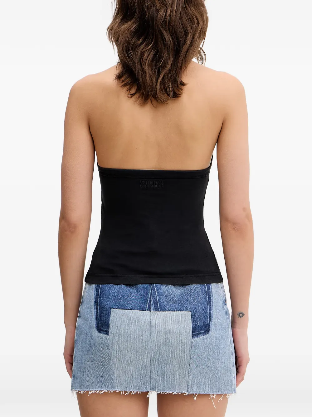 VETEMENTS Tanktop verfraaid met kristallen Zwart