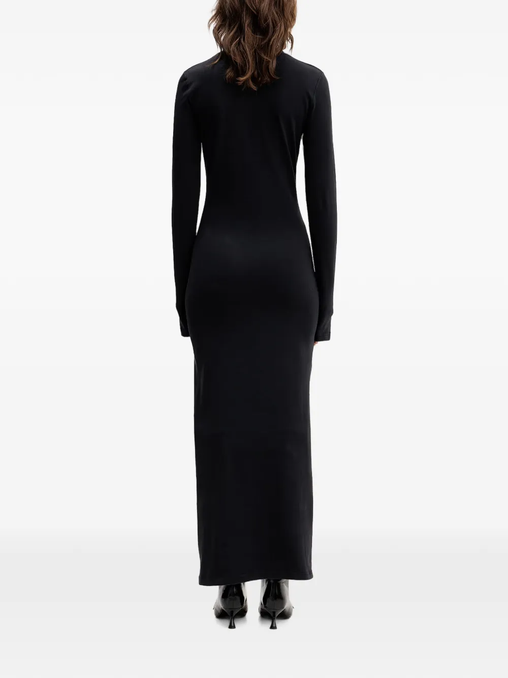 VETEMENTS Maxi-jurk met lange mouwen Zwart