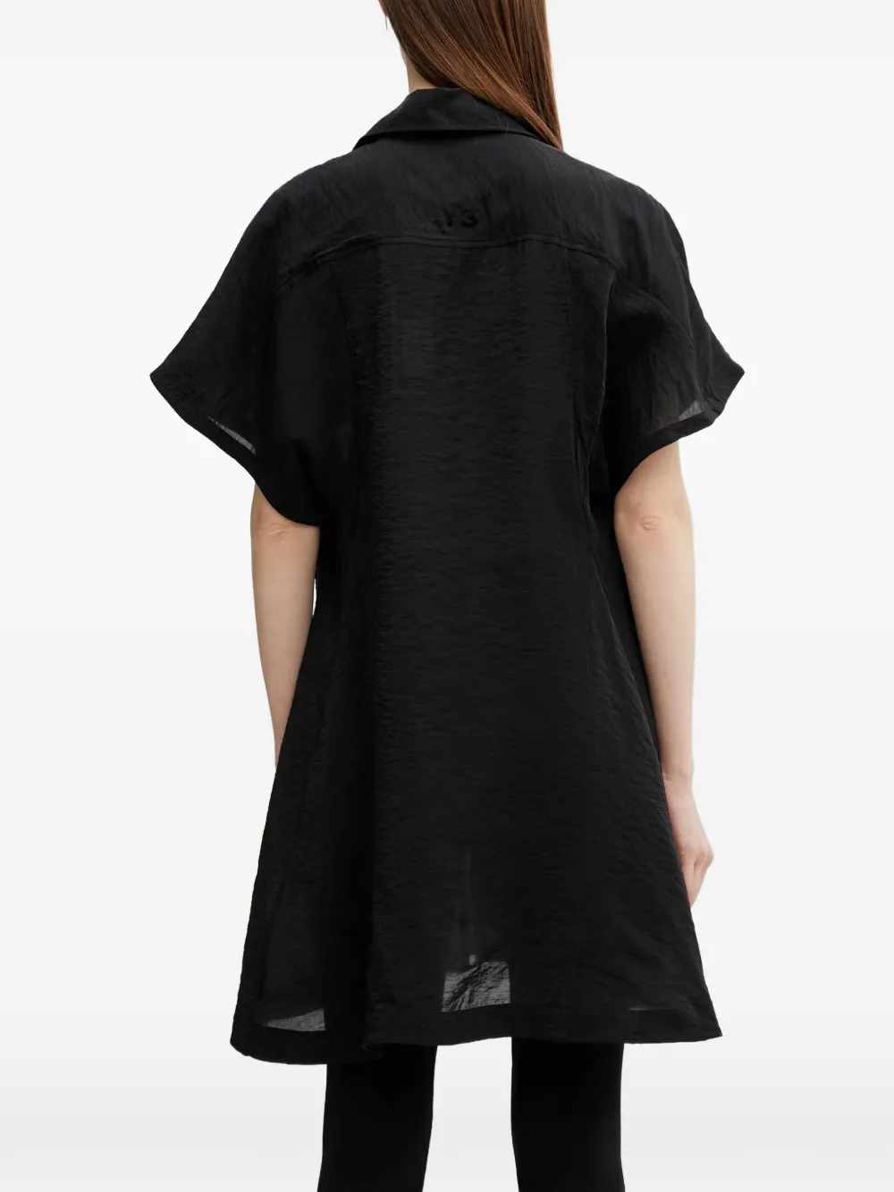 Y-3 Utility blouse met gekreukt effect en logoprint Zwart