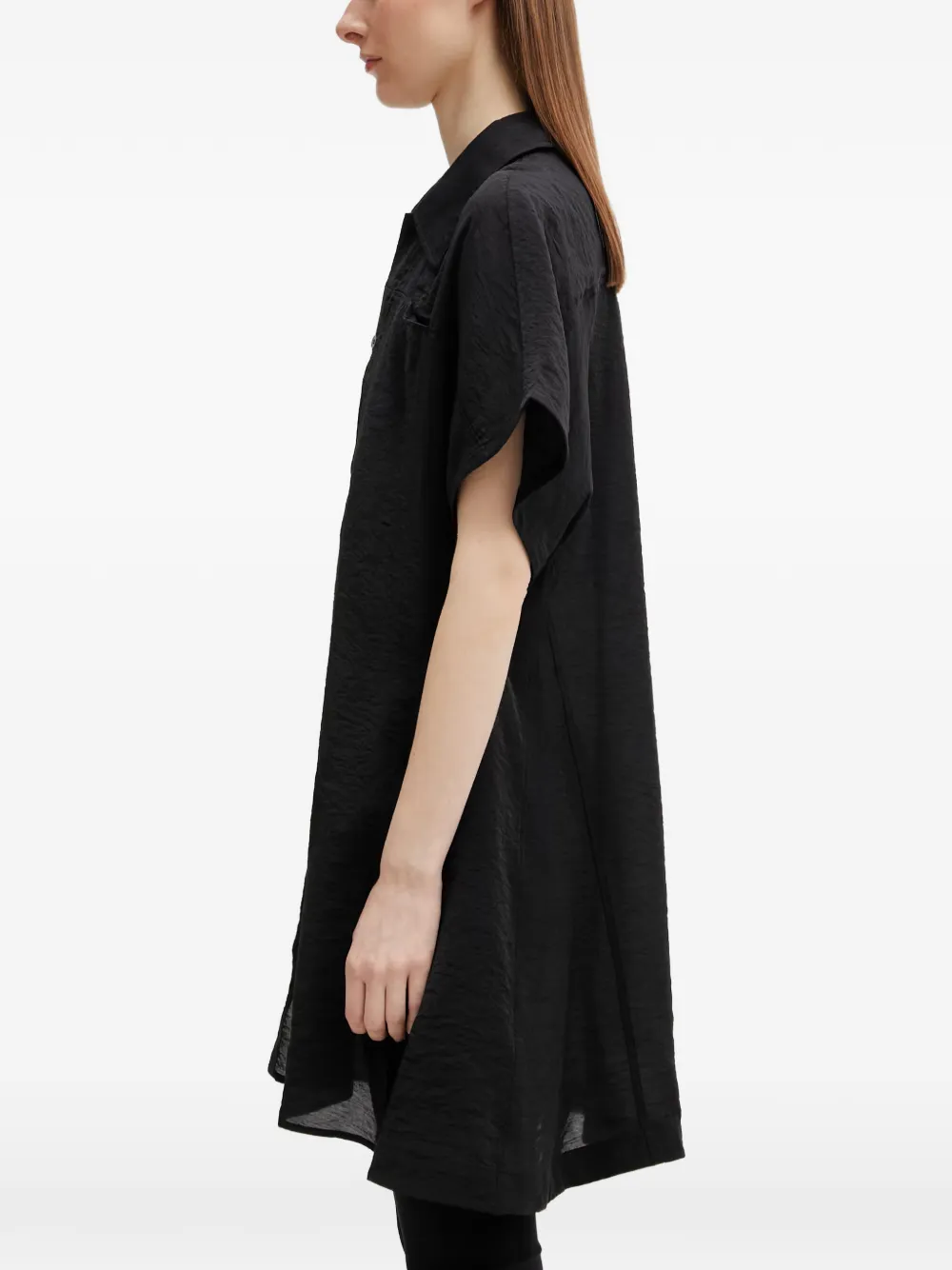 Y-3 Utility blouse met gekreukt effect en logoprint Zwart