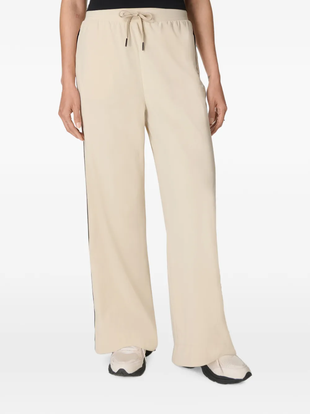 Sweaty Betty Trainingsbroek met zijstreep en trekkoord Beige