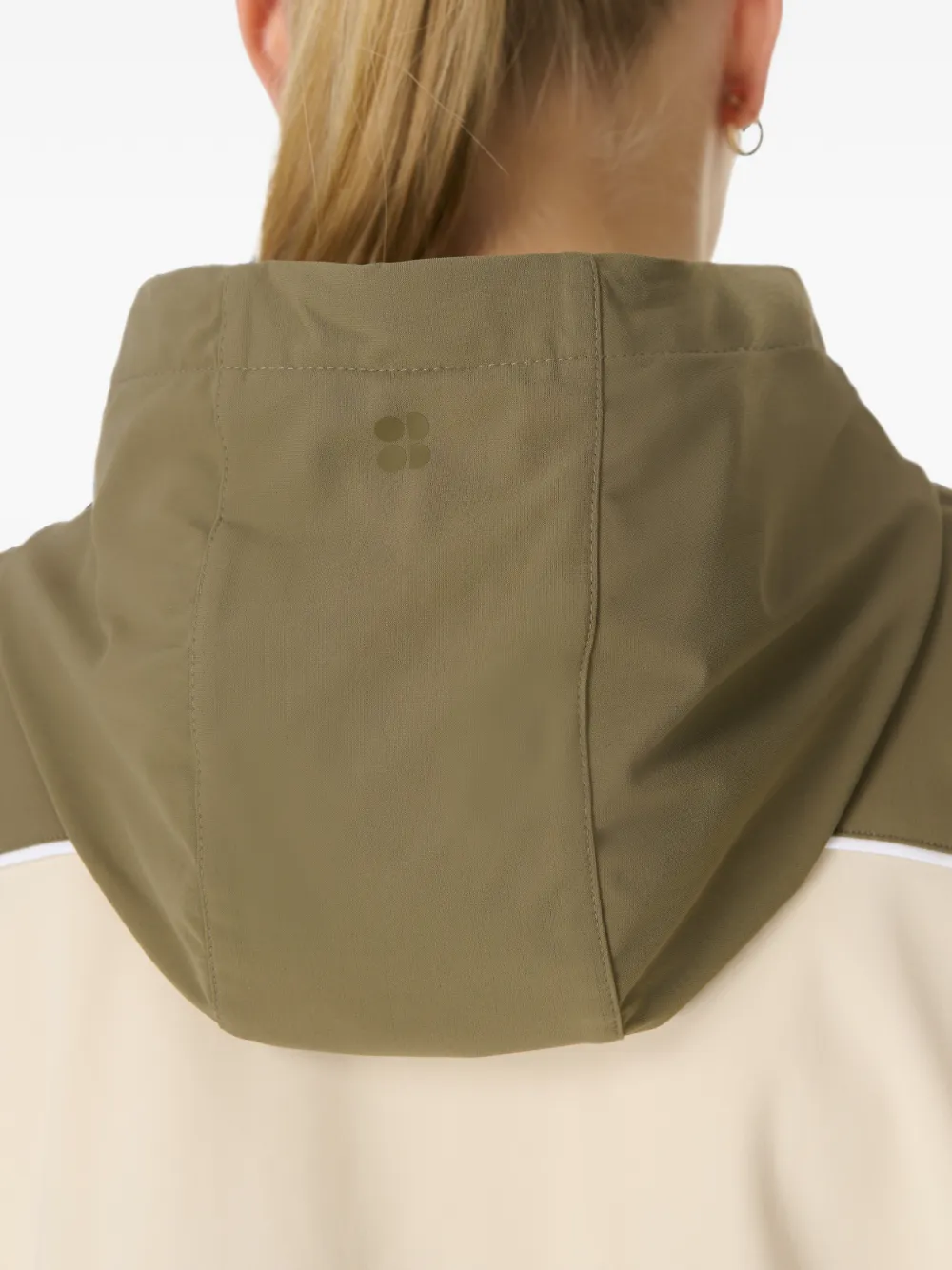 Sweaty Betty Explorer hoodie met colourblocking en rits Groen