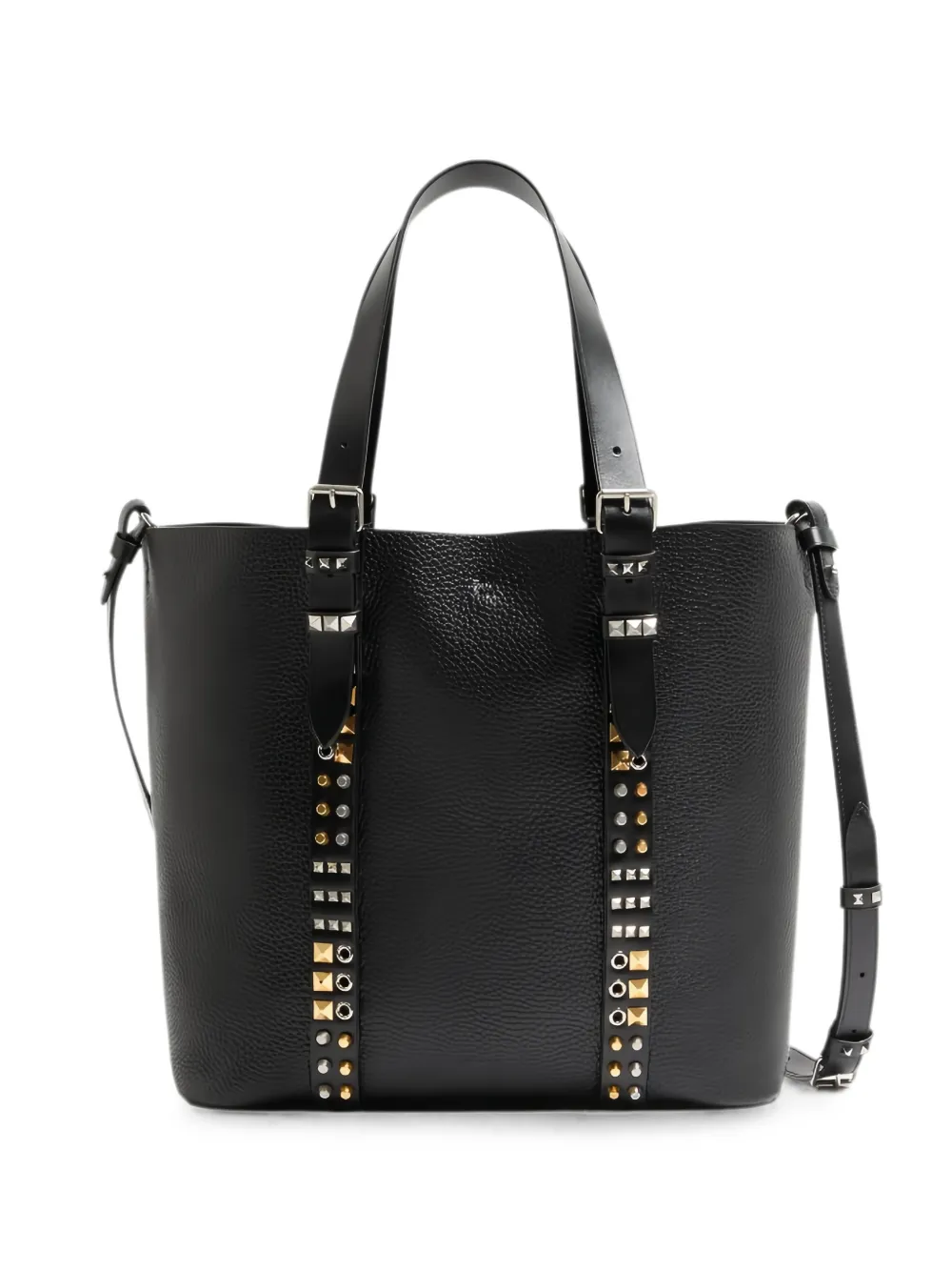 Valentino Garavani Rockstud leather tote bag - Nero