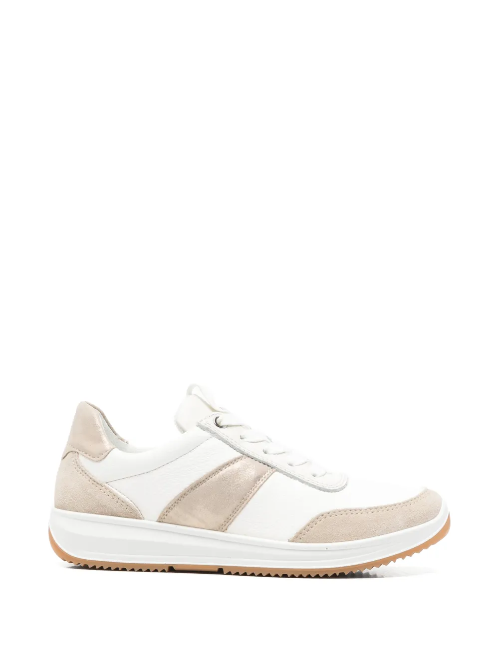 ARA suede-panelled side-zip sneakers - Weiß