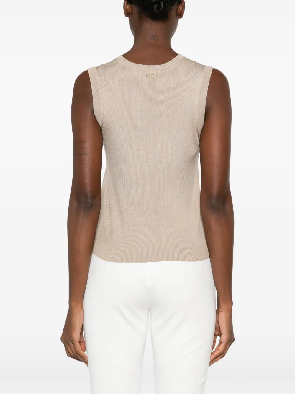 Max Mara Spencer met ronde hals Beige
