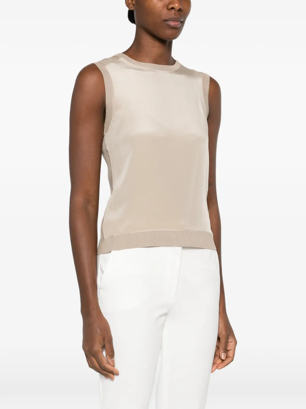 Max Mara Spencer met ronde hals Beige