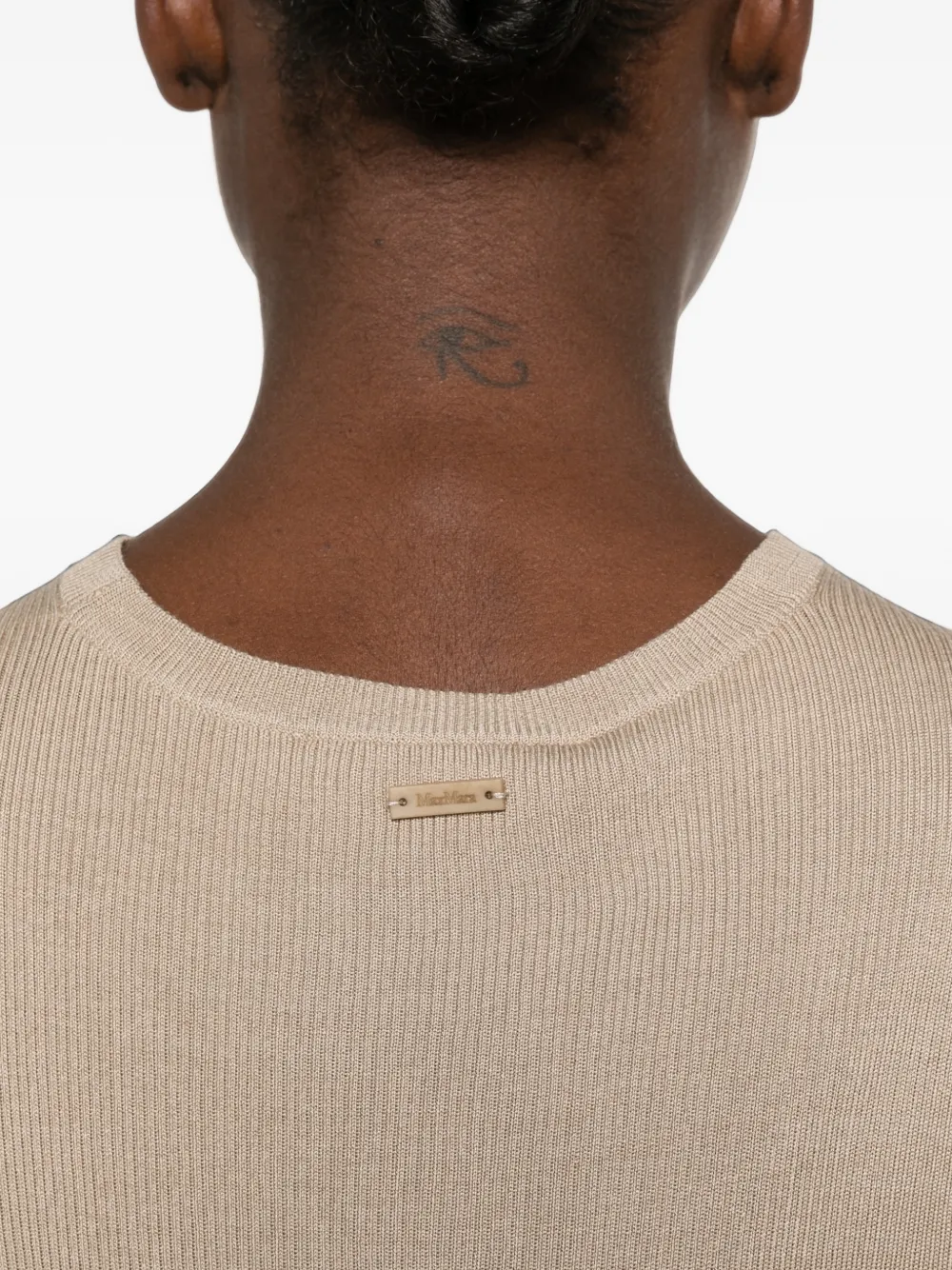 Max Mara Spencer met ronde hals Beige