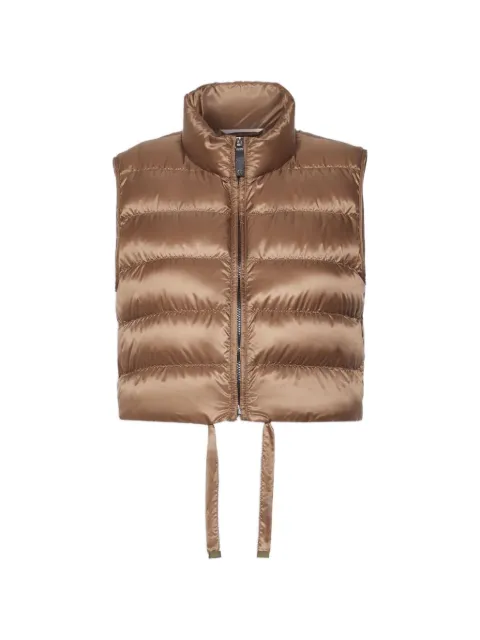 Max Mara quilted cropped gilet