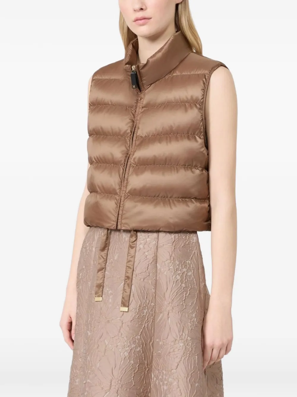 Max Mara Cropped bodywarmer Bruin